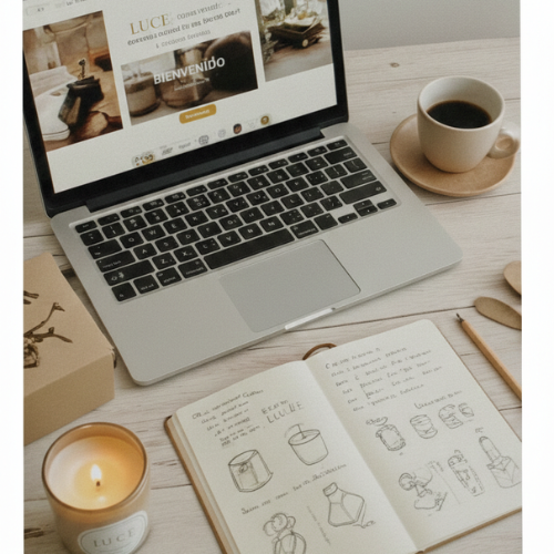 logo velas aromáticas de soja simple minimalista dorado (3)